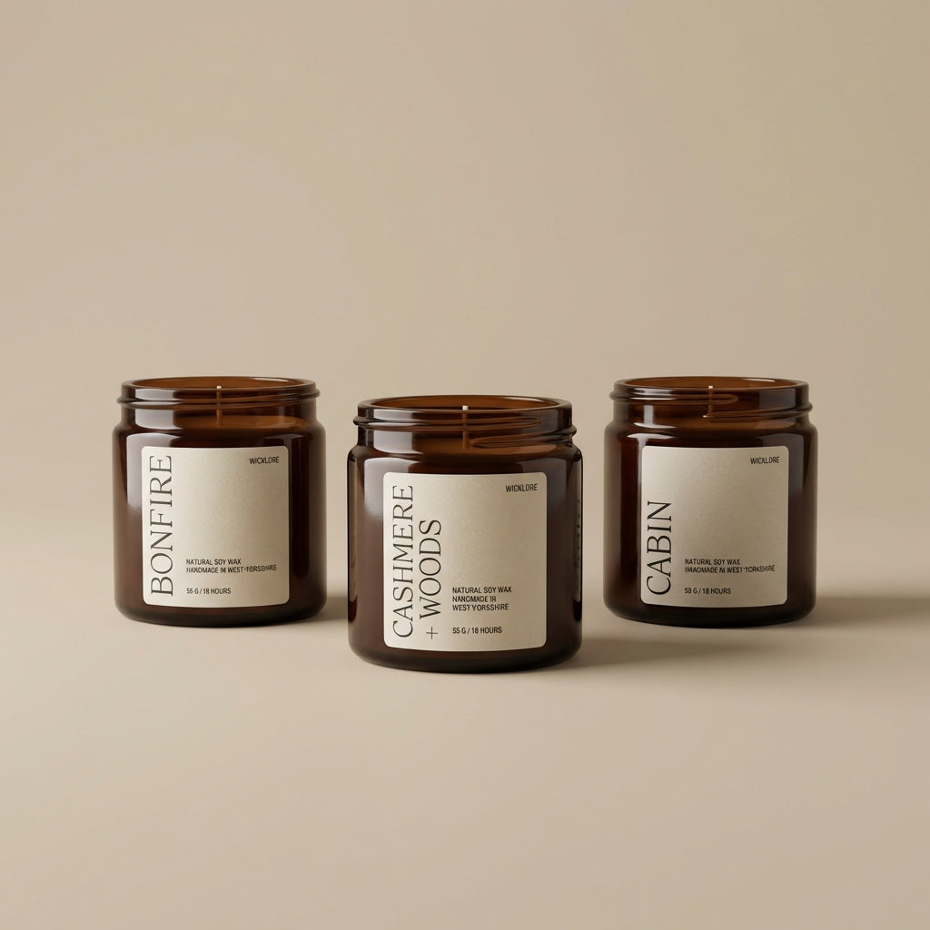 Set of 3 Mini Scented Candles